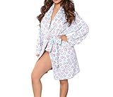 Peignoir de Bain D'hiver: robe de chambre moelleuse pour femmes est parfaite pour prendre son café le matin, lire le soir ou se détendre comme dans un spa à la maison. Son tissu respirant mais isolant en fait une robe de chambre d'hiver idéale.Que vous vous blottissiez près de la cheminée ou que vous profitiez d'un séjour à l'hôtel, cette robe de chambre en polaire pour femmes vous offre une chaleur luxueuse.