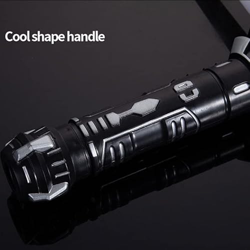 YAMSLAM Sabre de luz 2 em 1 sabre de luz anti-quebra sabre duplo com som sensível ao movimento LED e