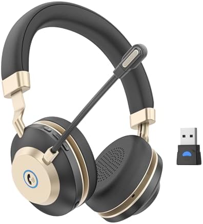 9- Wireless Headset, Bluetooth Headset With Microphone Noise Can