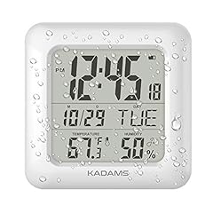 Bathroom Wall Clocks with Shatterproof Lcd Screen