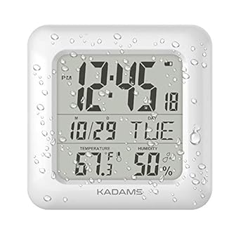 Bathroom Wall Clocks with Shatterproof Lcd Screen product image