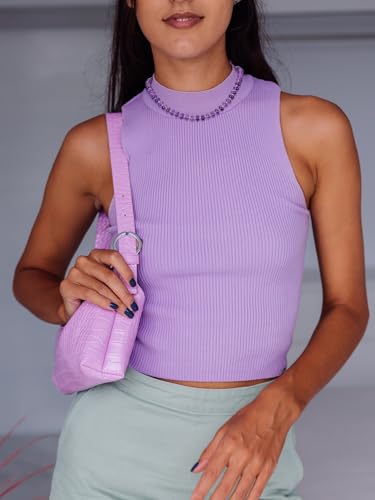 CrystalTears Beaded Gemstone Necklace for Women, Womens Colorful Boho Stone Bead Choker Necklace, Handmade Natural Crystal Stone Summer Beach Jewellery Gifts for Women Mom Christmas3