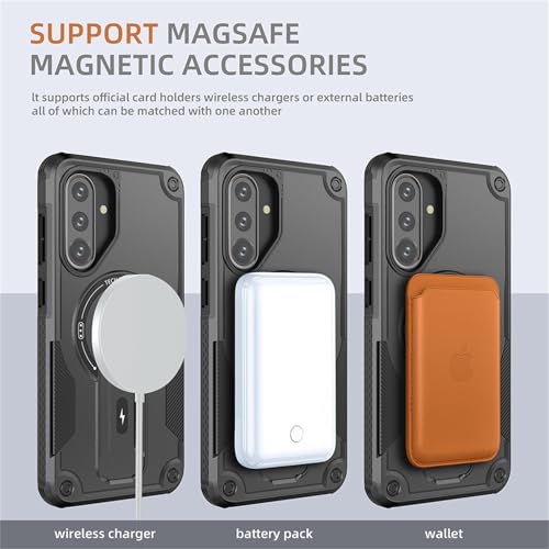 Coque blindée robuste pour Samsung Galaxy A26 antichoc lanière noire - 4