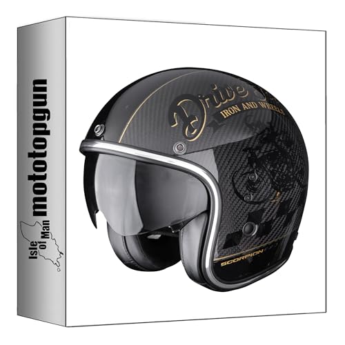 Casque jet Scorpion Belfast Evo Carbon XXL pour éliminer le poids sur les cervicales