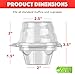 Green Direct Clear Cupcake Individual Containers | Stackable Cupcake Holders With Lid | Airtight Cupcake Boxes Disposable BPA Free Pack of 50