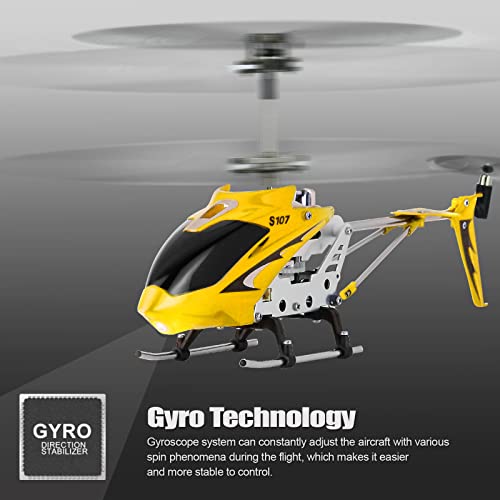 Cheerwing S107/S107G Phantom 3Ch 3.5 Channel Mini Rc Helicopter With Gyro Yellow #TOP2