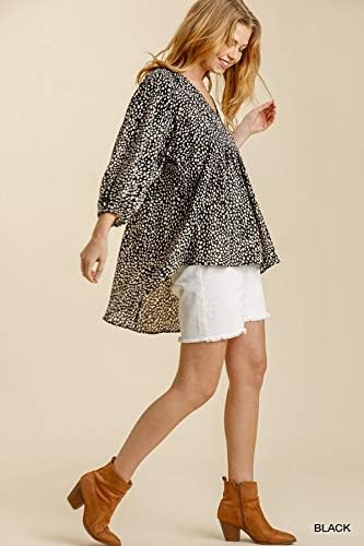 Miniatura 3 de Umgee Túnica tipo babydoll de guepardo para mujer