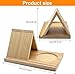 Soporte de Libro de estantería Triangular de Madera de Macizo Soporte para Libros Personalizad para Reposar Páginas Regalos para Lectores Profesores Escritores Imagen de Soporte de Libro de estantería Triangular de Madera de Macizo Soporte para Libros Personalizad para Reposar Páginas Regalos para Lectores Profesores Escritores