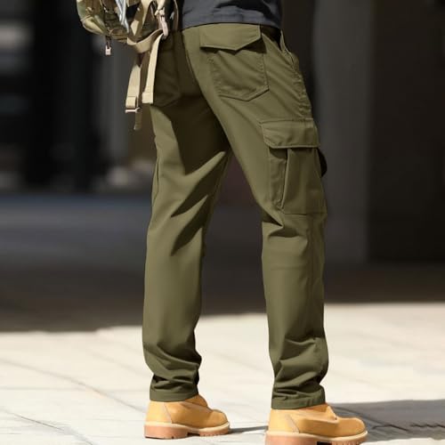 Tactical Cargo Work Pants for Men Big and Tall Ripstop Stretch Hiking Pants with Multi Pockets Trousers Match Outfit3
