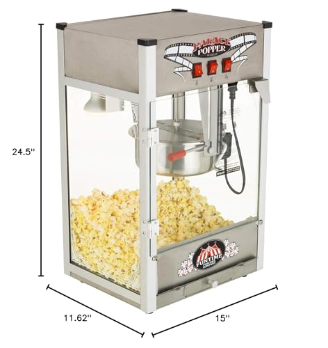 Image of Funtime Palace Popper 8 OZ Commercial Bar Style Popcorn Popper Machine - FT824PP