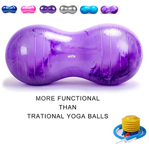 Wekin Physio Roll Therapy Fitness Excercise Peanut Ball for Balance, Labor Birthing, Muscle