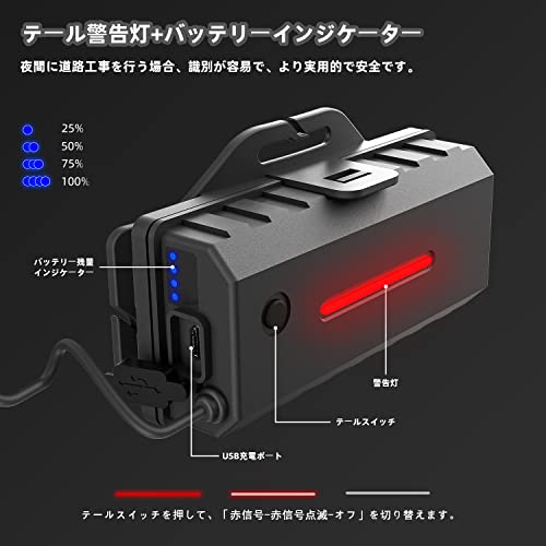 SUNTOLL ヘッドライト 充電式 LED高輝度【最新16つランプビ
