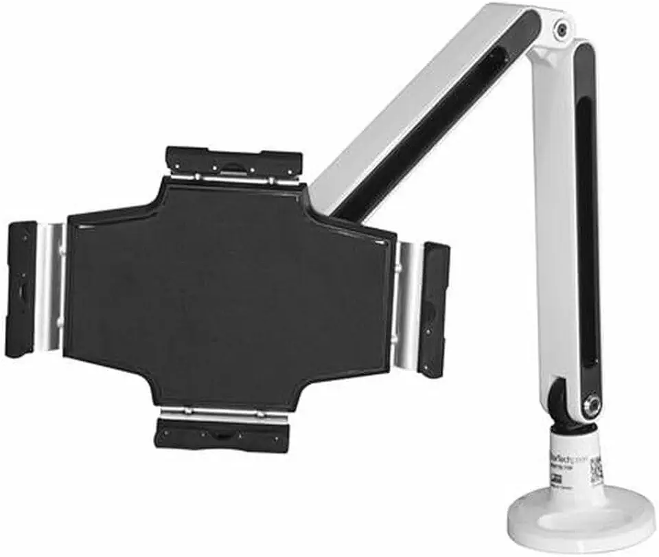 Startech com ARMTBLTIW Desk-Mount Tablet Arm for 9 to 11 Inch Tablets | Articulating Tablet Mount, iPad or Android Tablet Holder, Steel, Lockable