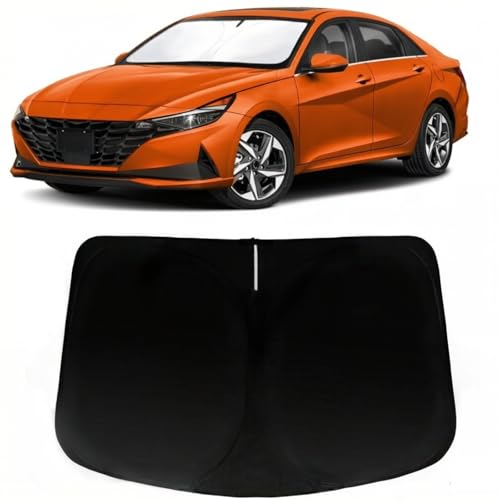 Image of Windshield Sun Shade for Hyundai Elantra 2021-2026 | Car Front Window SunShade with 240T Sun Visor Protector Blocks UV Rays Heat Sun Shield Accessories
