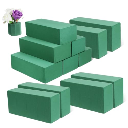 ARTIBETTER Flower Arrangement Foam Wet Floral Mud 12 Pcs Floral Foam Blocks Florist Supplies
