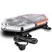 LAMPHUS NanoFlare NFMB56 17" 56W Amber White LED Strobe Mini Light Bar [SAE Class 1] [63 Flash Modes] [12ft Cord] [Magnet or Permanent] Yellow Flashing Emergency Police Light Bar for Truck Vehicles