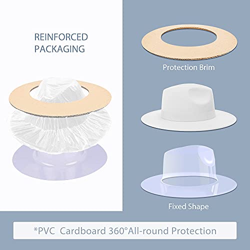 Image of Womens & Mens Fedora Hats, Wide Brim Fedora Hats for Women Men