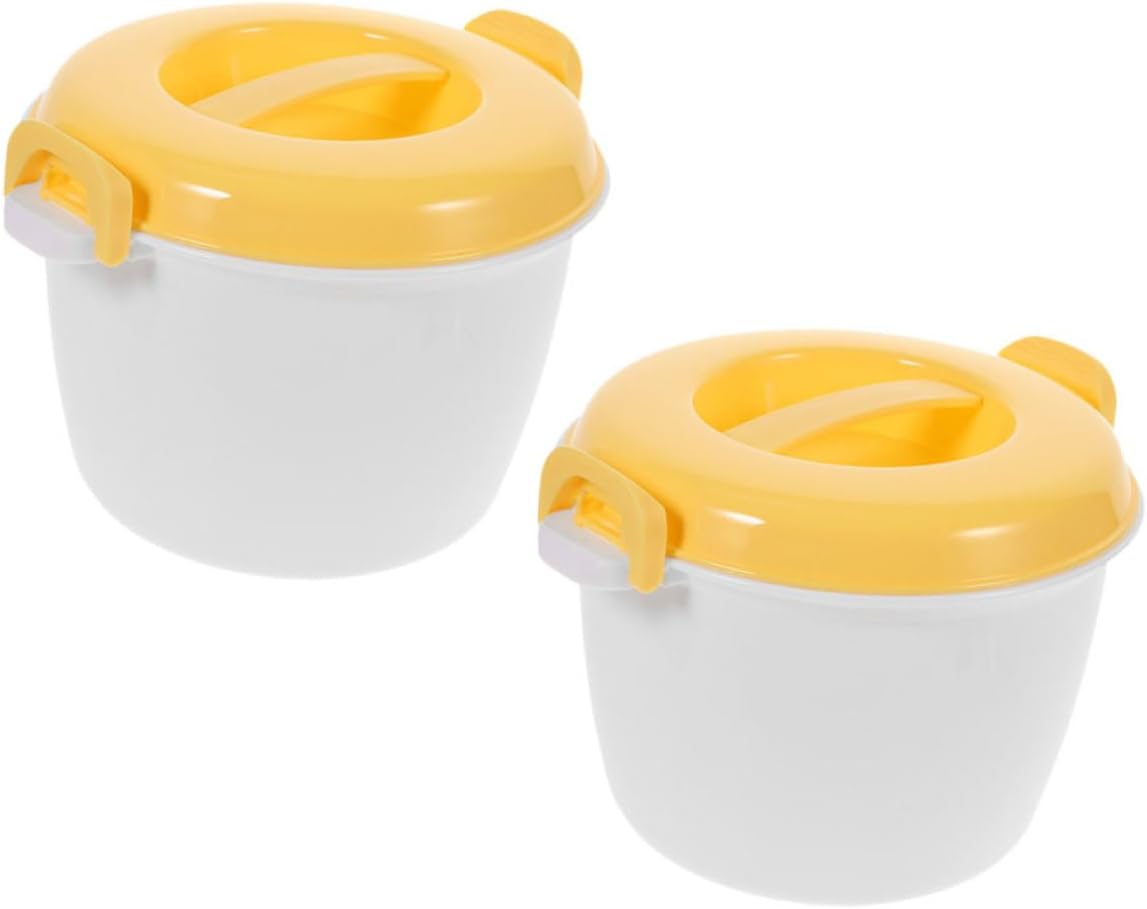 2pcs Insulated Lunch Box Microwave Rice Cooker Large Capacity Food Container Lunch Box for Boys and Girls Adults Portable Bpa