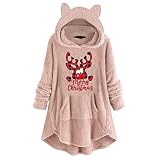 Cocktailkleid Kurz Leinentunika T Shirt Schulterfrei Damen Anime Hoodies Joggingjacken Frauen Asymmetrische Strickjacke Oversize Pullover Damen Rosa Oberteile Damen Bauchfrei Neopren Jacke Damen