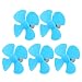 Aexit 5Pcs DC12V Electrical equipment 0.04A 9200RPM Aircraft Model Motor 4-vane Blue Propeller 80mmx2mm