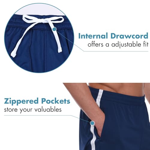 Image of BALEAF Men's Athletic Basketball Shorts Training Workout Zipper Pockets