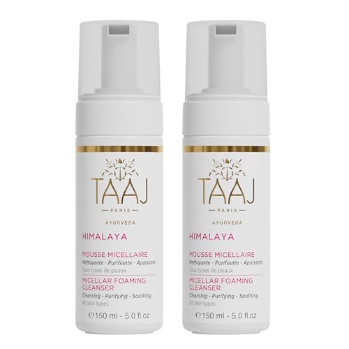 Mousse micellaire TAAJ Himalaya lot de 2 flacons pour un nettoyage doux au quotidien