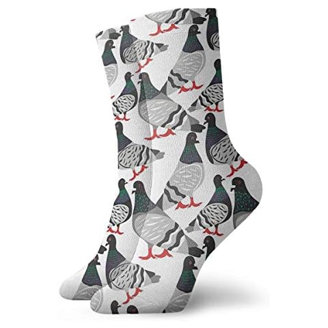 QMS CONTRACTING LIMITED Pigeon Power Painting Classics Compression Socks Athletic Long Crew Socks For Men Women 11.8inch(30cm) Cover