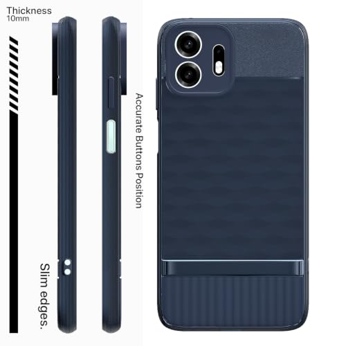 Image of Outlouders Back Cover for OnePlus N6 5G | Full Camera Protection | TPU Soft Flexible Shockproof Bumper Case (Blue)