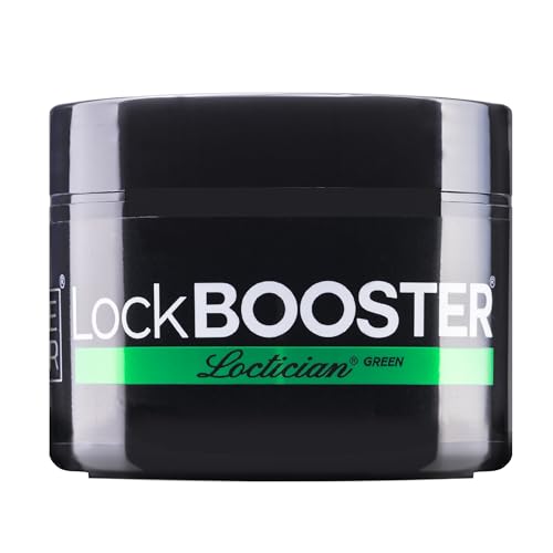 Style Factor Lock BOOSTER Loctician Green 5 oz - Premium Pomade with Buriti & Avocado Oils Max Hold, Unscented, Clean, Expert Styling Gel for Locs, Twists, Braids for All Hair Types