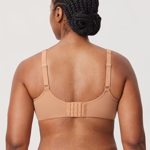 Image of DELIMIRA Women's Inbarely Plus Full Coverage Bra Plus Size Underwire Unlined Seamless Bras