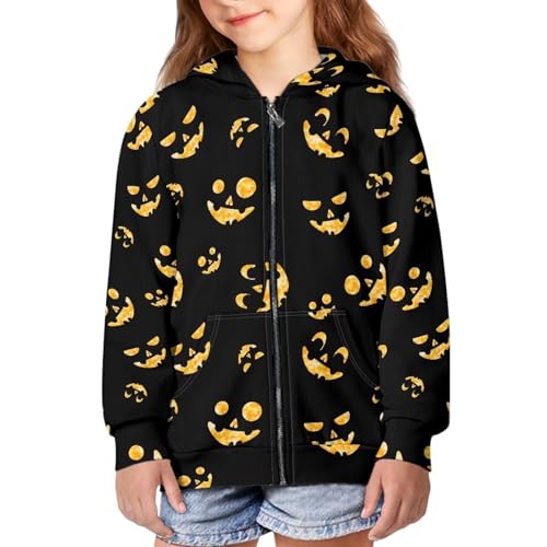 Image of Unisex Zipper Sweatshirt Boys Girls Hooded with 2 Pocket Pullover Hoodies for 6-16Y Kids
