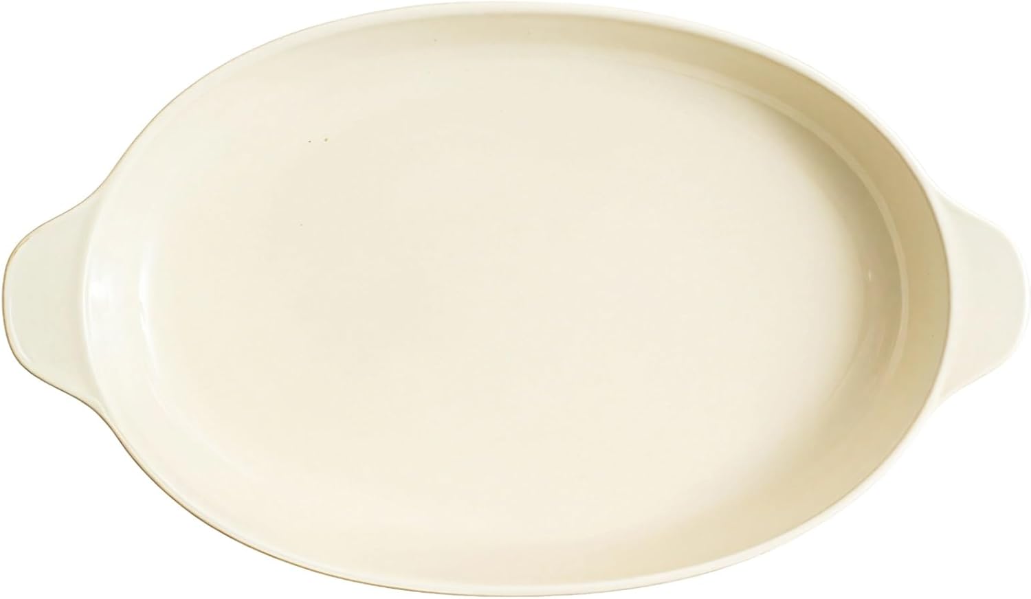 Ceramic Fish Dish with Handles, Large Fish Plate for Baking, Microwave Safe, 12.83 X 7.48 X 1.65 in / 32.6 X 19 X 4.2 Cm, Serving Dish