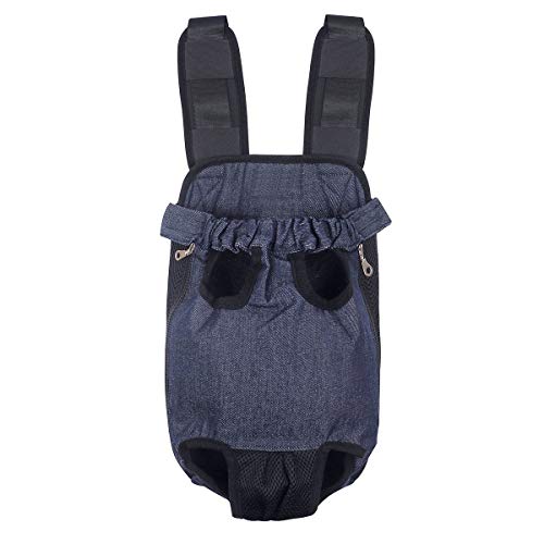 FONLAM Bolso Frontal Perro Gato Mochila Transportin Portátil Cachorro Mascota con Hombreras