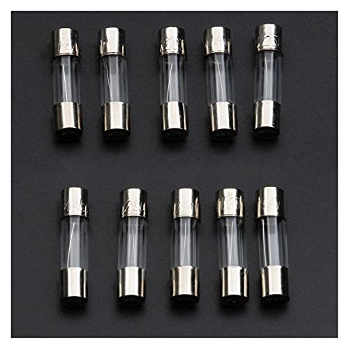 Fusible 100PCS tube de verre de 0.25A à 6A pour circuits de courant continu