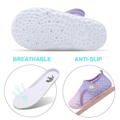 Image of FEETCITY Baby Boys Girls Water Sport Shoes Barefoot Kids Aqua Socks Quick-Dry Beach Swim Pool Shoes