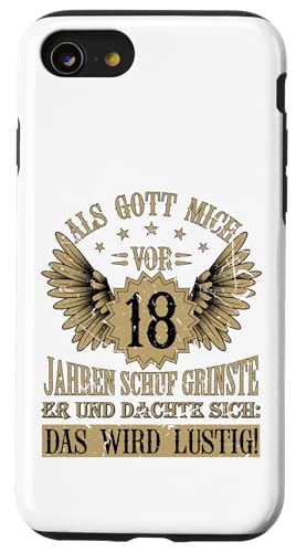 �ʔ���18�΂̒a�����uAls Gott mich vor 18 Jahren schuf�v�f�U�C���B �X�}�z�P�[�X iPhone SE (2020) / 7 / 8 �p