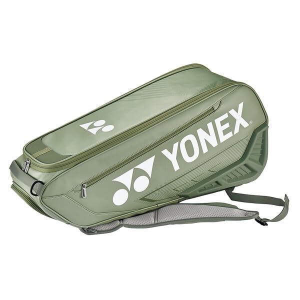 YONEX BA02326EX Expert Racquet Bag (6pcs) with Separate Shoe Compartment (Olive Green)
