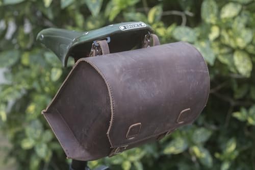 Sacoche de vélo en cuir London Craftwork XXL pour vos randonnées et trajets vélotaf urbains