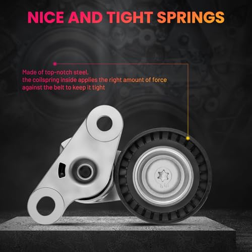BDFHYK 38159 Belt Tensioner Assembly Pulley Compatible for 1999-2009 Buick Cadillac Chevrolet GMC Hummer Isuzu Saab Workhorse (Custom Chassis),tensi oner pulley Replacement 49276 305258 49150 45816 by BDFHYK - Used condition - Image 3