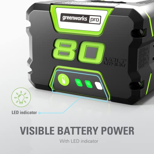 Image of Greenworks PRO 80V 5.0Ah Lithium-Ion Battery (Genuine Greenworks Battery / 75+ Compatible Tools)