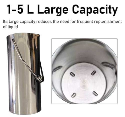 Cazo de muestras de agua de acero inoxidable, colector de cubo de muestreo ajustable, vaso ultraligero para monitoreo ambiental y pruebas de calidad del agua