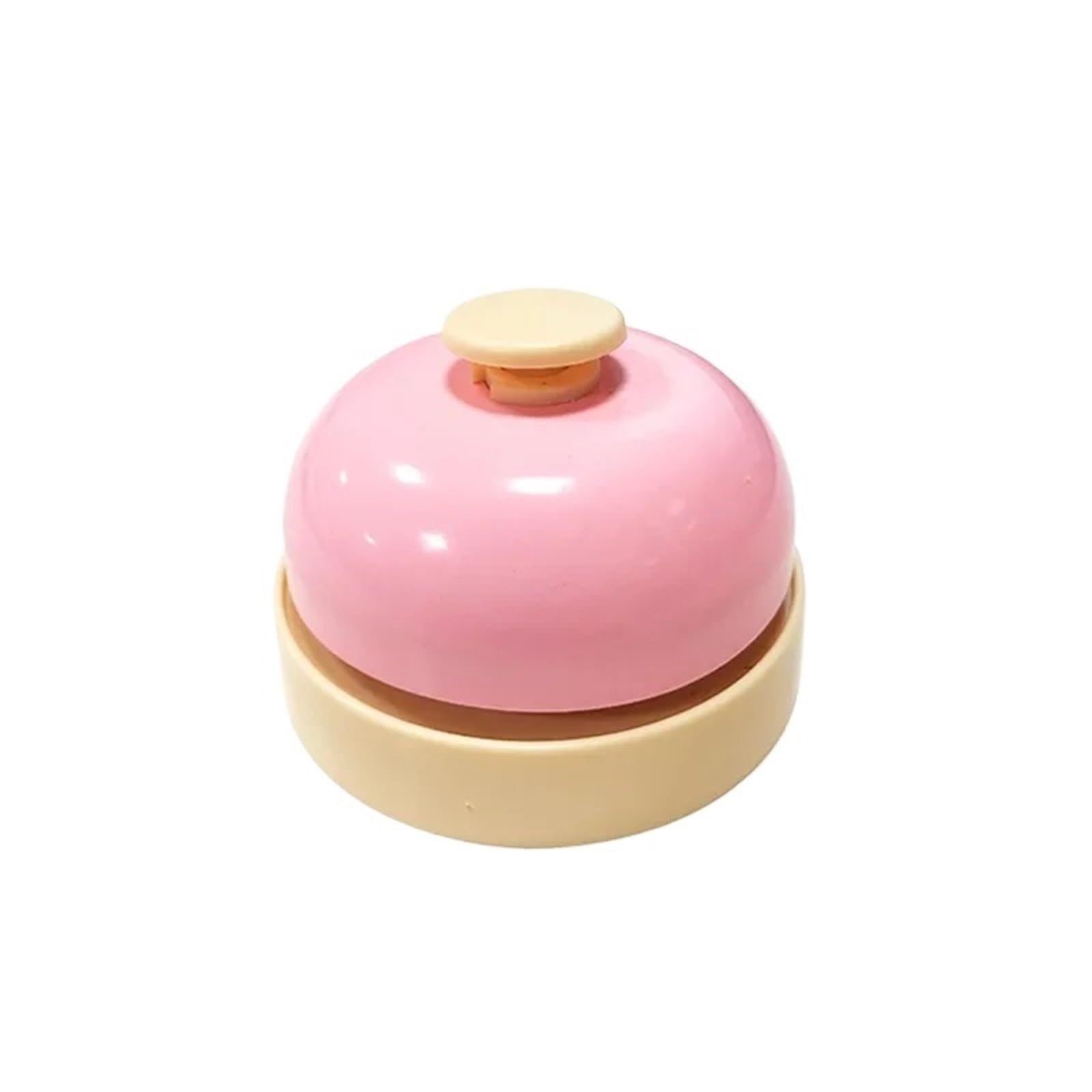Ruwlfe Pink 4Pcs Multi-Functional Hand Press Bell For Restaurant Bar