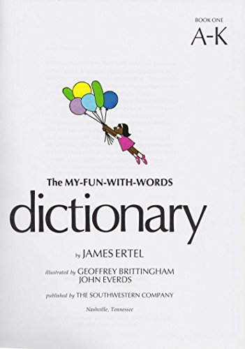 My Fun With Words Dictionary ( A-K ) B000WLU9WG Book Cover