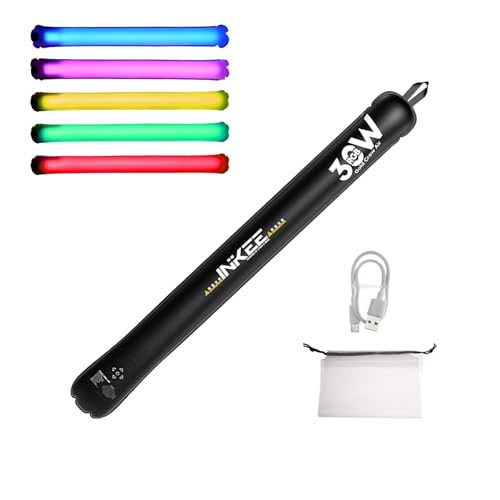 Image of INKEE GCA30C RGB Inflatable Light,30W Portable Handheld LED Fill Lights Built-in 5000mAh Li-ion Battery Adjustable CCT 2000K-10000K with 90cm Length 624 LED Beads