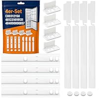 4er-Set Türmontageset Schleppscharnier Kühlschrank & Gefrierschrank mit Originalcode C00312150 für Indesit für Ariston 481231019131 484000000857 für Whirlpool | 3 Jahre Garantie