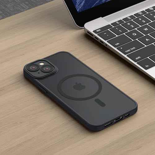 Image of Tobfit Magnetic Case for iPhone 13 Compatible with Mag Safe, Translucent Matte Back Slim Shockproof Phone Cover for iPhone 13