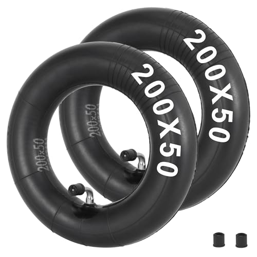 2er Packung von 200x50 Scooter-Innen Schläuche Reifenschlauch 8 'x 2' Ersatz für E100, E150, E200, Dune Buggy, E Punk, Cart, PowerRider 360, eSpark, with Bent Valve Stem