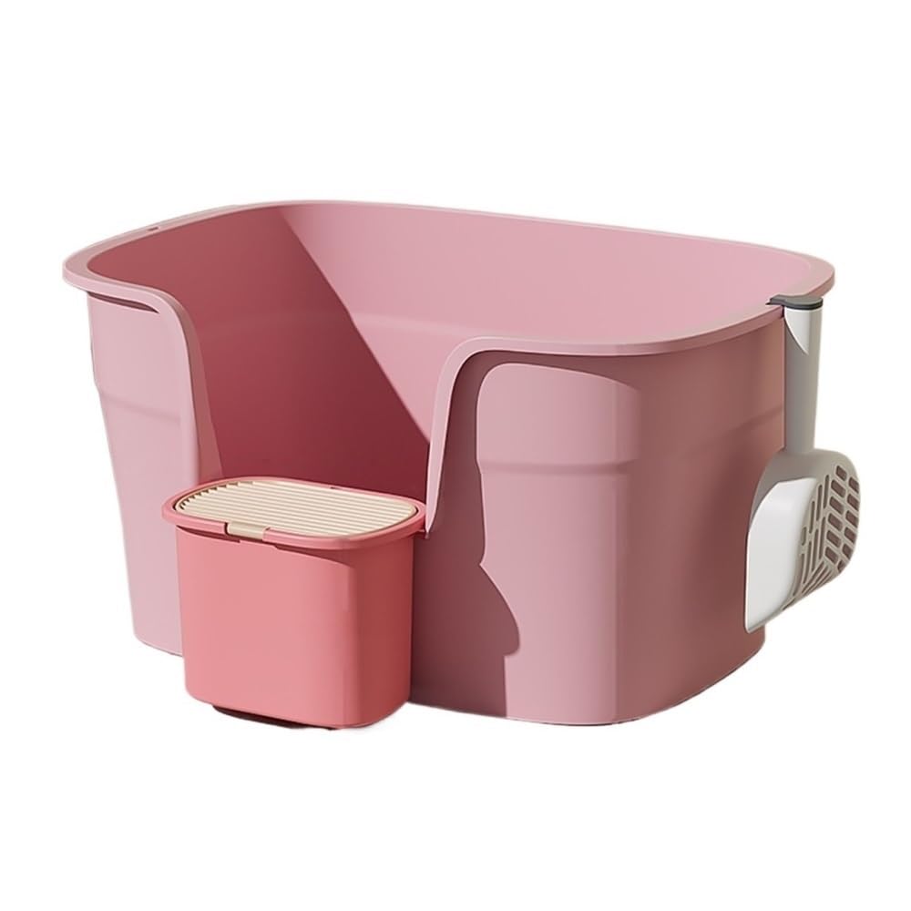Exclusivo para Gatos y Perros Caja de Arena for Gatos Pared Alta XL, Caja antisalpicaduras for, Bandeja for Lados Altos Grandes, for Varios, Gigante para Interiores(Purple)