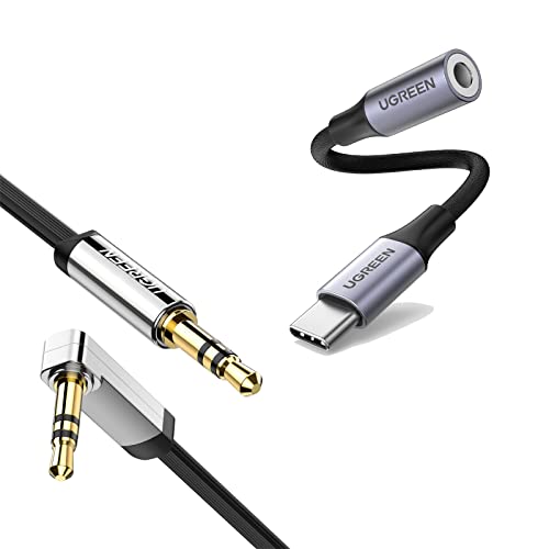 Ugreen 3.5Mm Audio Cable Aux Cord 3Ft And Braided Usb C To 3.5Mm Audio Adapter Bundle #TOP29