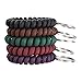 Washranp 5 x Handgelenk-Schlüsselanhänger, Schlüsselband, Ring, Armband, Halter, elastisch, dehnbar, Kunststoff-Spirale, für Kinder, zufällige Auswahl